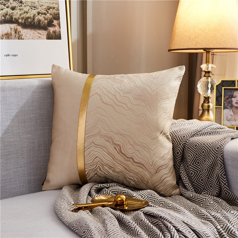 Light luxury bronzing pillowcase