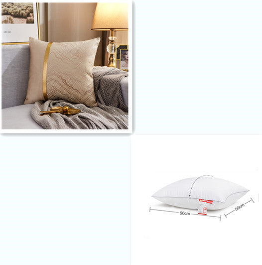 Light luxury bronzing pillowcase