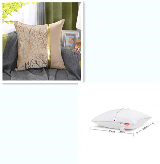 Light luxury bronzing pillowcase