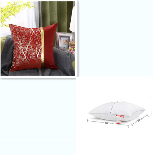 Light luxury bronzing pillowcase