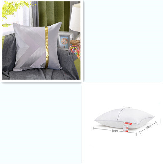 Light luxury bronzing pillowcase