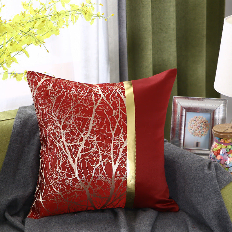 Light luxury bronzing pillowcase