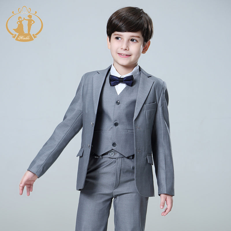 Nimble Spring Autumn Formal Boys Suits For Weddings Children Party