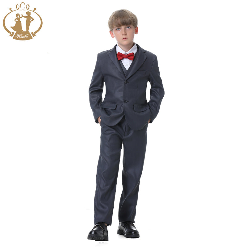 Nimble Spring Autumn Formal Boys Suits For Weddings Children Party