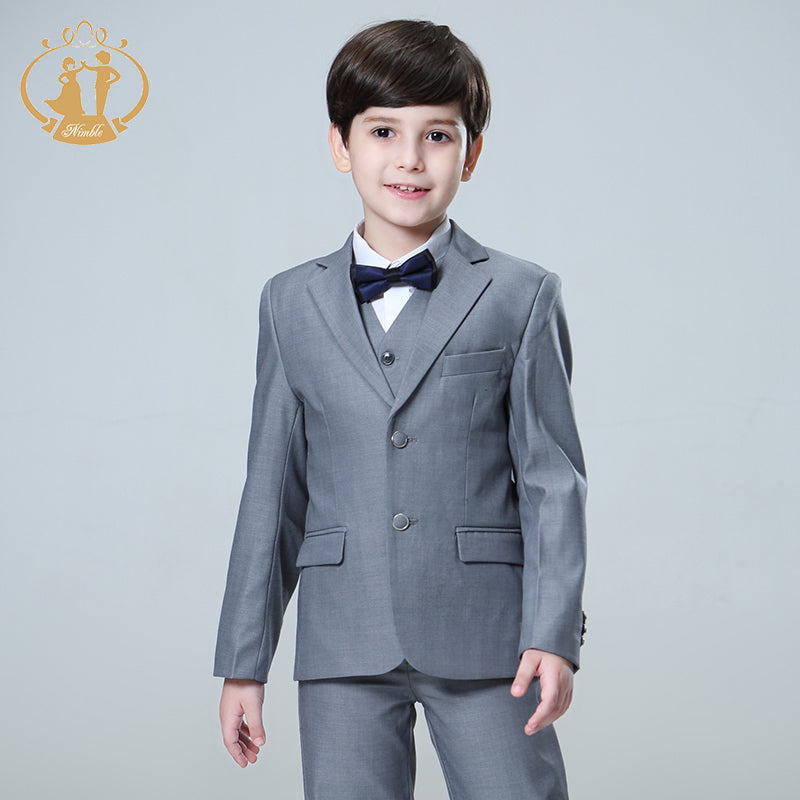 Nimble Spring Autumn Formal Boys Suits For Weddings Children Party
