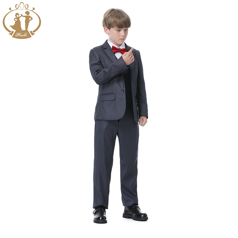 Nimble Spring Autumn Formal Boys Suits For Weddings Children Party