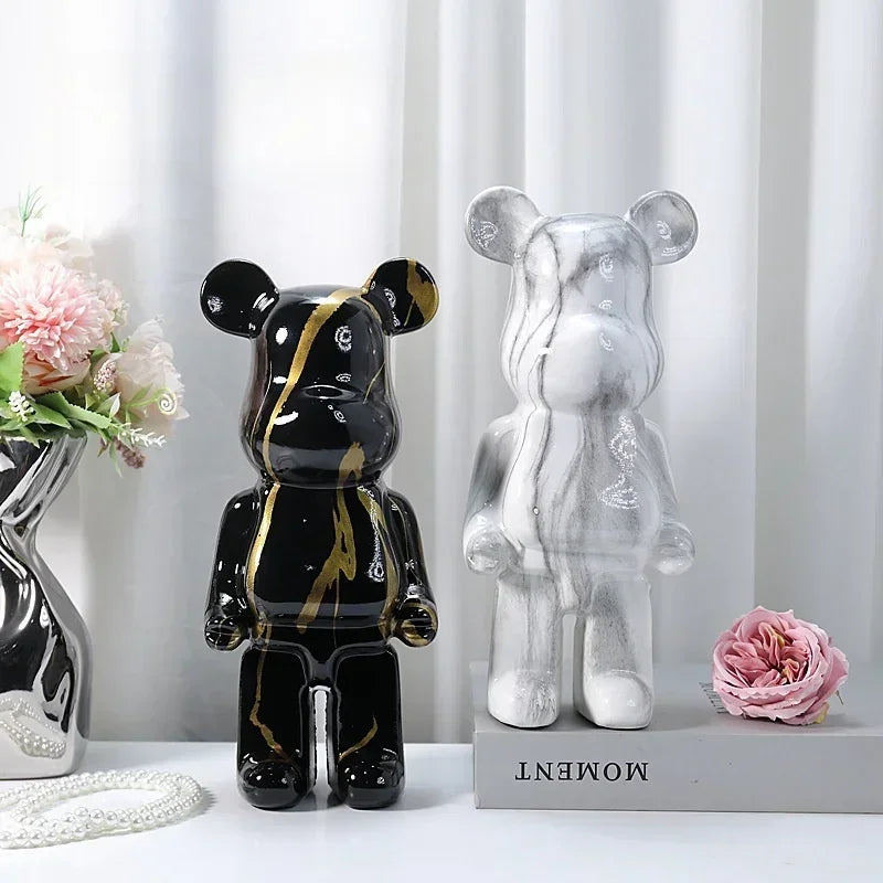 Aesthetic Bear Figure Resin Nordic Bear Statue Figurine Sculpture