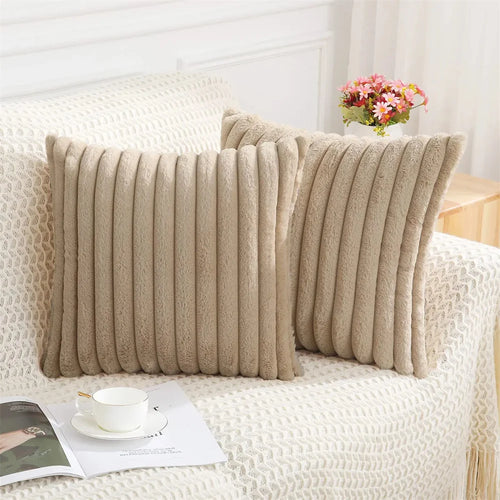 Olanly Pillow Cover 50x50cm Nordic Solid Color Cushion Cover 45x45